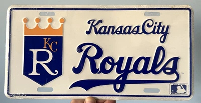 NOS Kansas City Royals Embossed Metal License Plate! Vintage 90's MLB! - Image 1 of 3