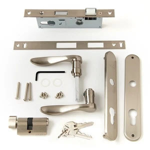 Anderson Classic Handle Set (41598) Nickel Classic Handle Set For 1 1/4" Thick - Picture 1 of 1