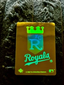 Kansas City Royals Upper Deck 1992 MLB Vintage Team Logo Holographic Sticker⚾️💥 - Picture 1 of 2