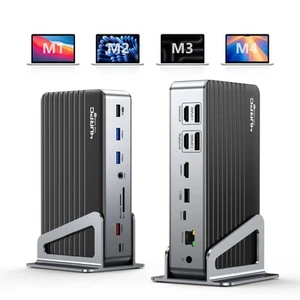 4URPC DisplayLink Docking Station Triple 4K@60Hz Monitor with 120W Power Adap... - Bild 1 von 9