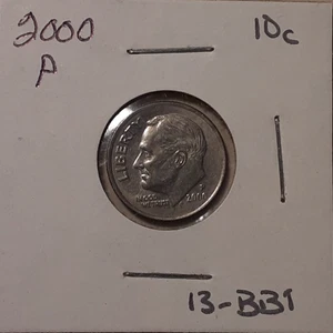 2000-P Roosevelt Dime 10c US Coin Philadelphia Mint Clad (#13-BB1) - Picture 1 of 3