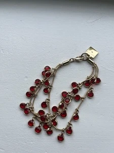 Vintage Anne Klein Enamel Gold Tone Bracelet - Picture 1 of 4