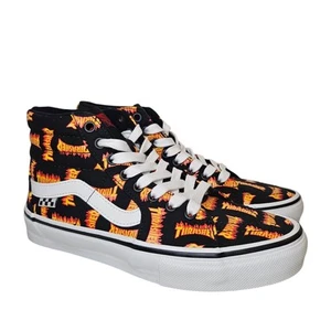 Thrasher x Vans Skate Sk8-Hi All Over Thrasher Logo Men 6 Flames Skateboarding - Bild 1 von 7