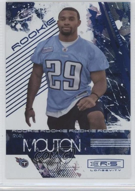 2009 Donruss Rookies & Stars Longevity Rookie Sapphire /75 Ryan Mouton #189 RC - Image 1 of 2