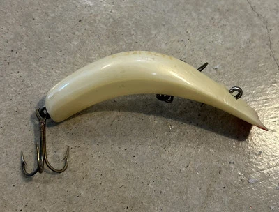 Señuelo de pesca vintage Lazy Ike 3 perla coleccionable Foto 1 de 4