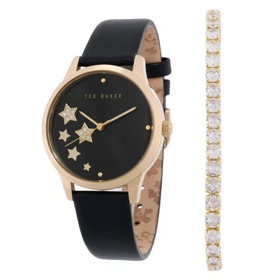 Ted Baker Fitzrovia Clásico Elegante Cuarzo Esfera Negra Reloj Damas BKGFW22179I Foto 1 de 3