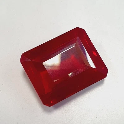 AAA Natural Blood Red Mozambique Ruby Loose Emerald Cut Gemstone 59 Ct A747 H080 - Image 1 of 4