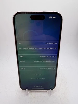 Apple iPhone 15 - Pink - 128GB - as-is for salvage/parts/disassembly - Image 1 of 4