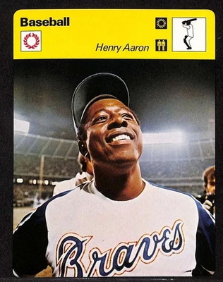1977 Sportscaster #316 Hank Aaron HOF Henry Series 3 quase perfeito D91716 - Imagem 1 de 2