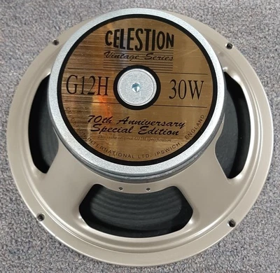 Altavoz Celestion G12H 30 vatios 70 aniversario edición especial 12", 8 ohmios, usado Foto 1 de 4