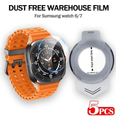 5 Pack Screen Protector for Galaxy Watch Ultra/7/6 with Automatic Alignment Tool - Image 1 of 4