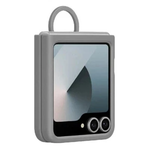 Samsung Silicone Case with Ring for Galaxy Z Flip7FE / Flip6 - Grey - Picture 1 of 4
