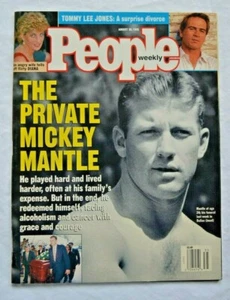 People Magazine August 28 1995 The Private Mickey Mantle Yankees Princess Diana - Picture 1 of 3