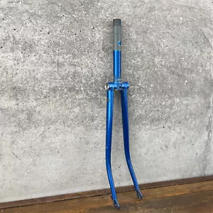 Vintage Raleigh Record Fork Blue 27" Road Bike 1970s 1" x 7.5" Steerer England - Picture 1 of 19