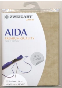Precut Zweigart Stern-Aida Vintage 14 count Country Mocha 3706/3009 - Picture 1 of 2