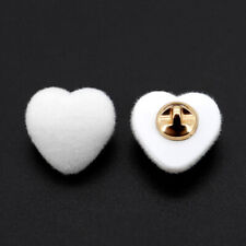 10Pcs Shank Buttons Heart Shape Sewing Craft for Overcoat Sweater Decor DIY Cute