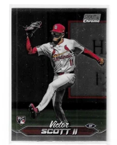 2024 Topps Stadium VICTOR SCOTT ii Chrome rookie RC parallel # 23 cardinals - Picture 1 of 1