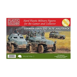 Soldado de plástico #WW2V20022 Segunda Guerra Mundial alemán SdKfz 250 antiguo media pista 1/72 3 vehículos 27 - Imagen 1 de 1