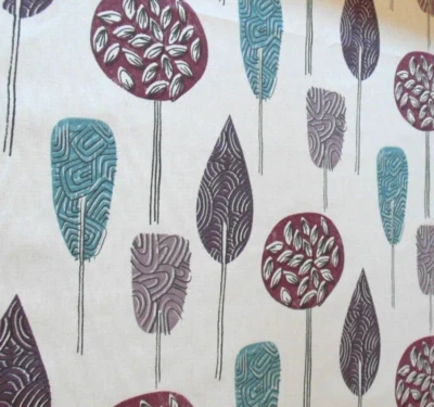 1.95 Metres of Iliv Scandi Trees In Violet Fabric, 100% Cotton - Image 1 of 3