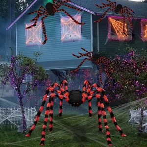 35'' Large Halloween Spider Haunted House Prop Party Garden Decor Indoor Outdoor - Picture 1 of 12