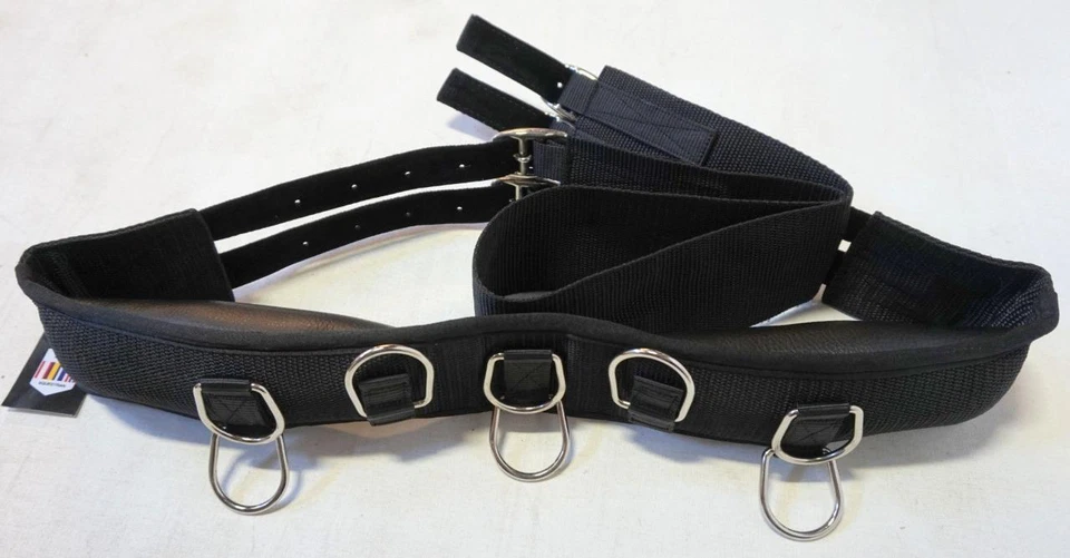 Multi Ring Training Hors Nylon Neoprene lined Surcingle w/webbing Padded 75"~89" - Image 1 of 1