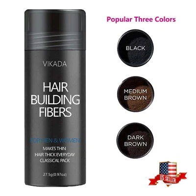 VIKADA Hair Fibers Hair Thickening Fibers Keratin Powder Hair Building 27.5g - Image 1 of 4