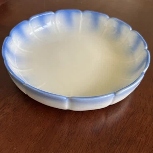 Bombilla vintage CORONET Alemania. Cerámica. Azul y blanco 9” redondo. Precioso! - Imagen 1 de 8