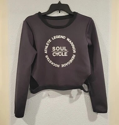 Pullover Soulcycle Performance negro talla mediana tejido de buceo Foto 1 de 4