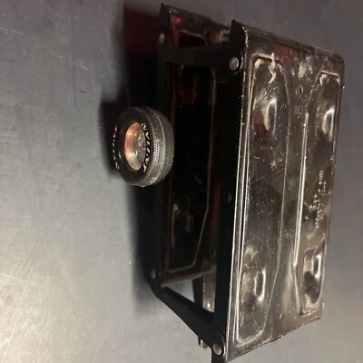 Vintage Nylint USA Metal Folding Toy Two Car Carrier Trailer Black - Image 1 of 4