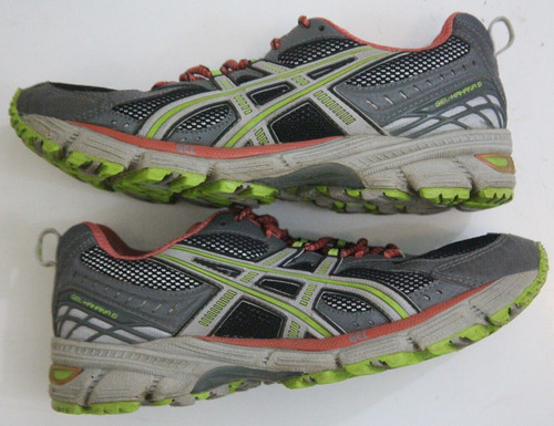 SCARPE DA CORSA ASICS GEL KAHANA 6 taglia 8 5 grigio nero verde t2e6n p260