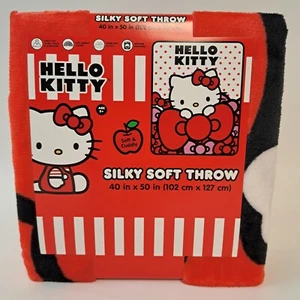 Hello Kitty Throw Blanket 40" x 50" Silky SUPER SOFT NEW - Picture 1 of 4