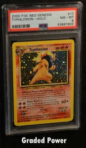 Pokémon Neo Genesis Unlimited Typhlosion PSA 8 HOLO (7603) 17/111 - Imagen 1 de 1