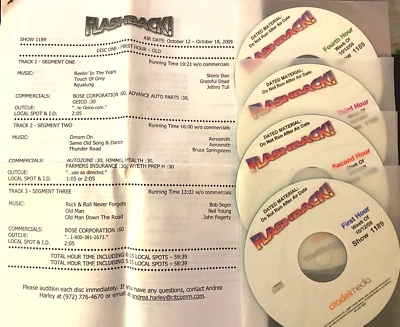 10/12/09 4 HR FLASHBACK TO 1977, TOM PETTY, 1986, OLD, TIME, FB NEWS, AEROSMITH - Image 1 of 4