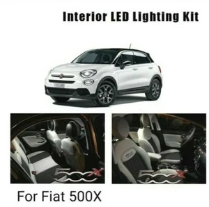 KIT FULL LED INTERNI PER FIAT 500X KIT COMPLETO CANBUS NO ERROR 6000K - Foto 1 di 5