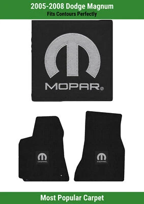 Lloyd Ultimat 前排地毯垫适用于 '05-08 道奇 Magnum 带黑色 M-Mopar 标志 — 第 1/4 张图片