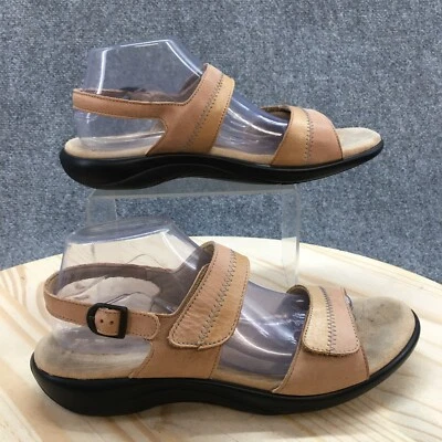 Sandalias SAS para mujer 10,5 Nudu con cordones marrón informales tacón de cuña punta abierta J4323259 Foto 1 de 4