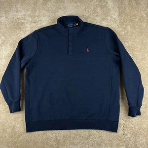 Polo Ralph Lauren Mens performance sweater XXL pullover 1/4 Snap Fleece Solid - Picture 1 of 14