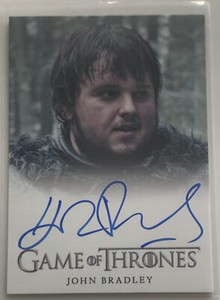 Game of Thrones S3 Full Bleed Style Autograph Card - John Bradley as Samwell