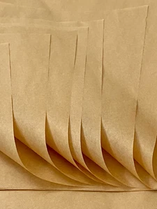 100 Blatt 14,5 Zoll x 20 Zoll Kraft Natürliches Gewebe Verpackung Kunst Geschenkpapier - Säurefrei - Bild 1 von 5