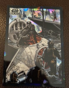 2022 Topps Chrome Star Wars Galaxy Lord Vader Readies His Ship Atomic /150