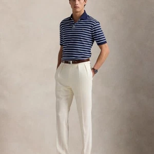 NWT Polo Ralph Lauren Men's Classic-Fit Striped Soft Cotton Polo Navy Multi $115 - Picture 1 of 14