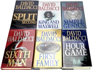 SIGNED 1st Edition DAVID BALDACCI Sean King COMPLETE Series 6 Books HCDJ 1st/1st - Picture 1 of 22