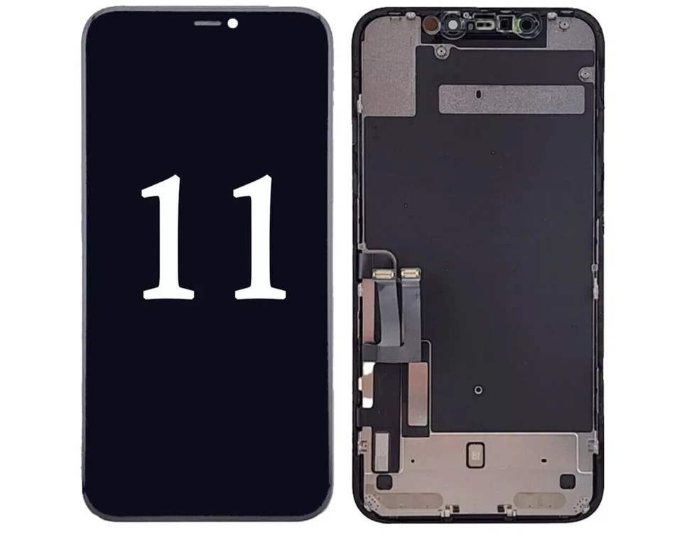 Digitalizador de pantalla LCD de repuesto negro original OEM iPhone 11 "Grado A" Foto 1 de 2