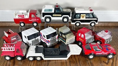 Lote de camiones de metal Buddy L de colección NASA MACK semi Coca Cola camión de bomberos policía RARO Foto 1 de 4