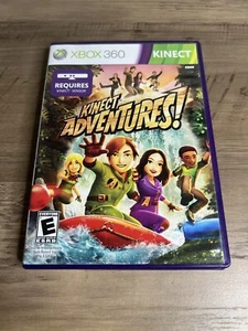 XBOX 360 KINECT ADVENTURES! Game 2010 Rated E Complete w/Sensor Calibration Card - Picture 1 of 17