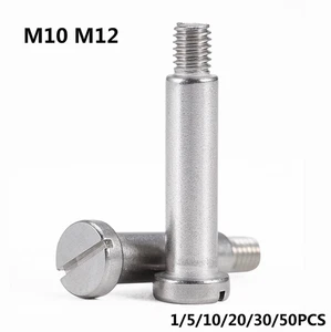 304Stainless Steel One-word Stepper Screw cylindrical head screw shoulder M8-M10 - Picture 1 of 4