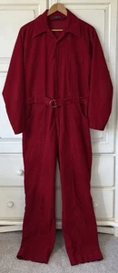 Vintage 70er After Hours Diplomat Cord Lounge Freizeit Disco Overall Herren LARGE - Bild 1 von 18