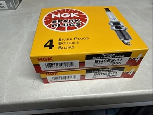 8 NGK 7986 Nickel Spark Plugs BR8ES-11 Yamaha (2) 4 Packs - Picture 1 of 2