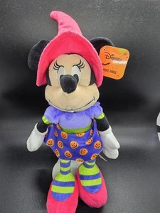 Disney Halloween Minnie Mouse Bruja Peluche Rosa Disney 11" Muñeca Calabazas con Etiquetas - Imagen 1 de 11