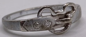 Anello Fibbia Cintura Topolino Cristallo Disney Misura 8,75 2,7g - Foto 1 di 8